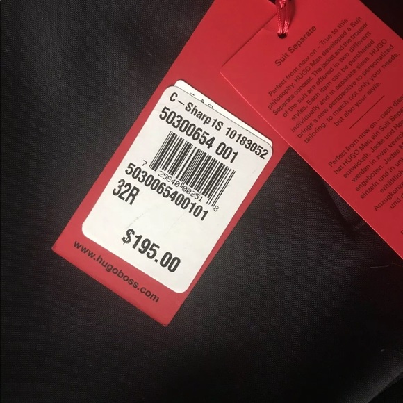 HUGO BOSS Men’s Pants Wool Suit Separates Size 32 - Picture 3 of 9